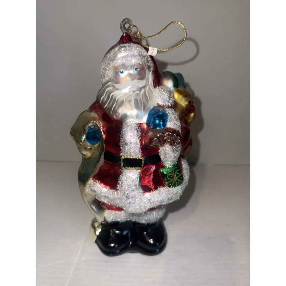 Christopher‎ Radko Hand Blown Glass Santa Christmas Ornament 11 Inches Large